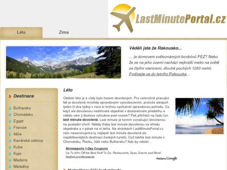 www.lastminuteportal.cz