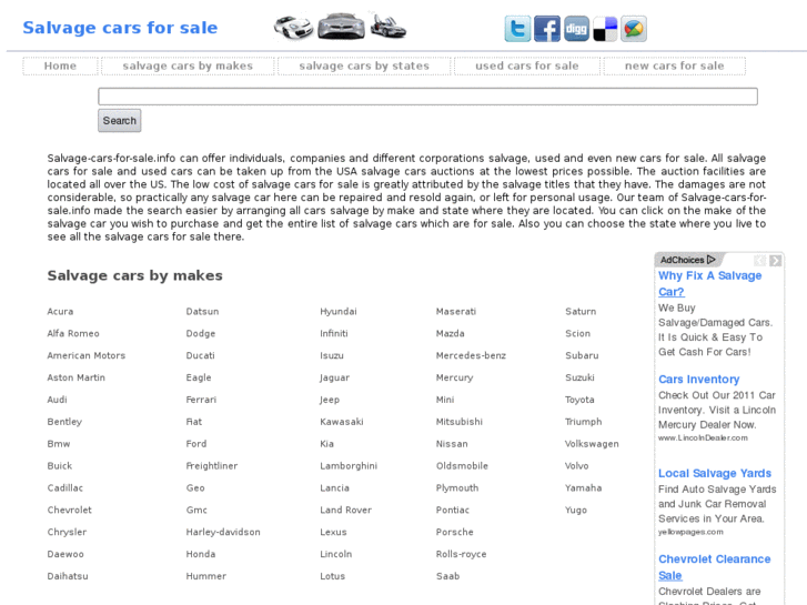 www.salvage-cars-for-sale.info