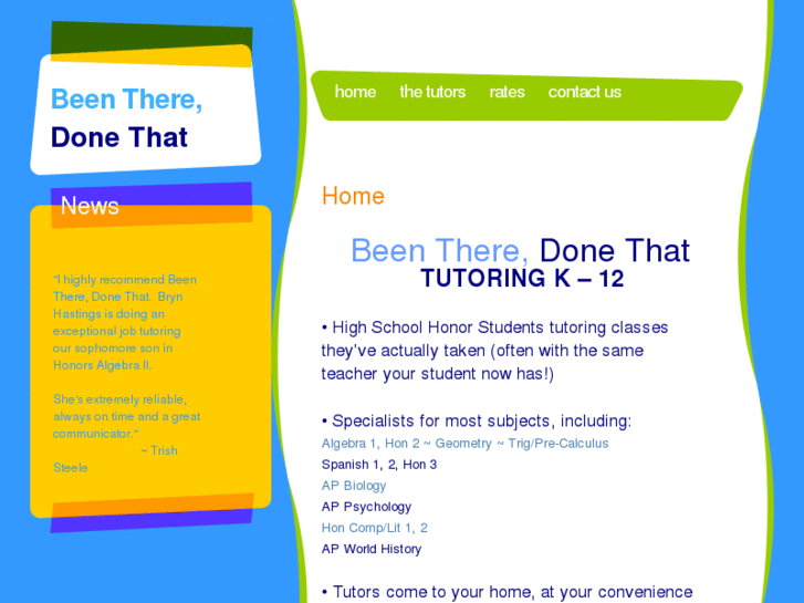 www.beentheretutoring.com