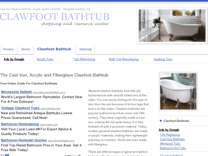 www.clawfoot-bathtub.info