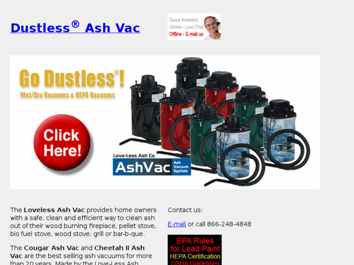 www.dustlessashvac.com