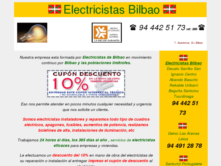 www.electricistasbilbao.com