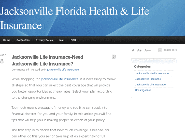 www.jacksonvillefloridahealthlifeinsurance.com