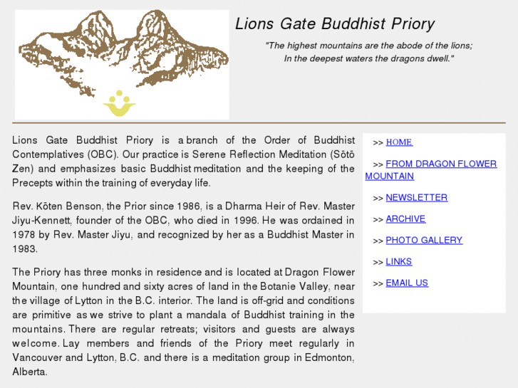 www.lionsgatebuddhistpriory.ca