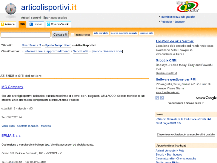 www.articolisportivi.it