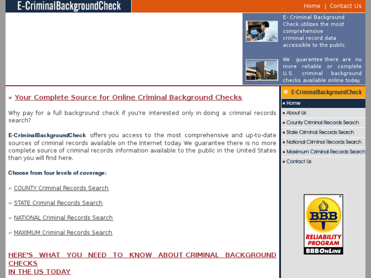 www.e-criminalbackgroundcheck.net