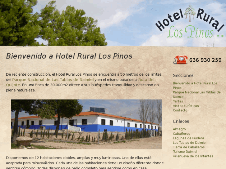 www.hotelrurallospinos.com