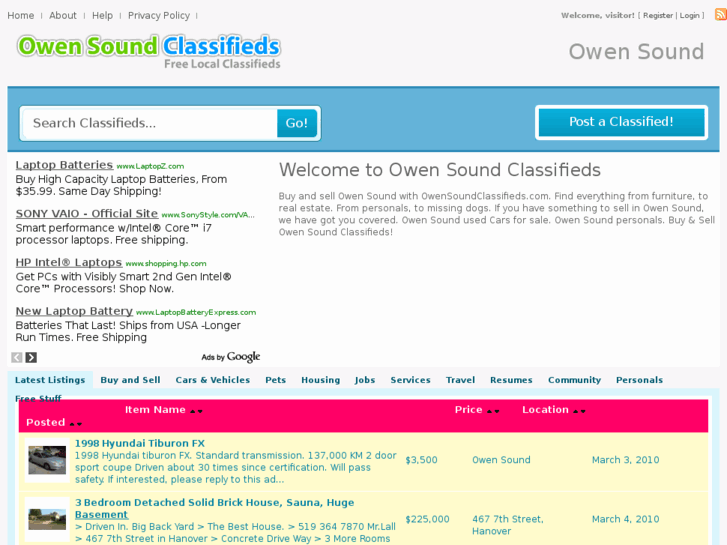 www.owensoundclassifieds.com