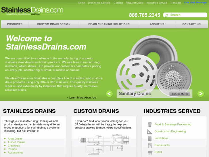 www.replacementstainlessdrains.com