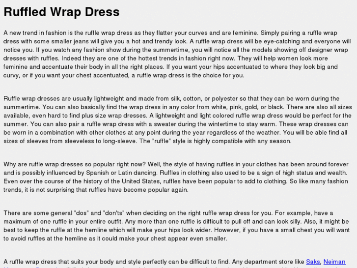 www.ruffledwrapdress.com