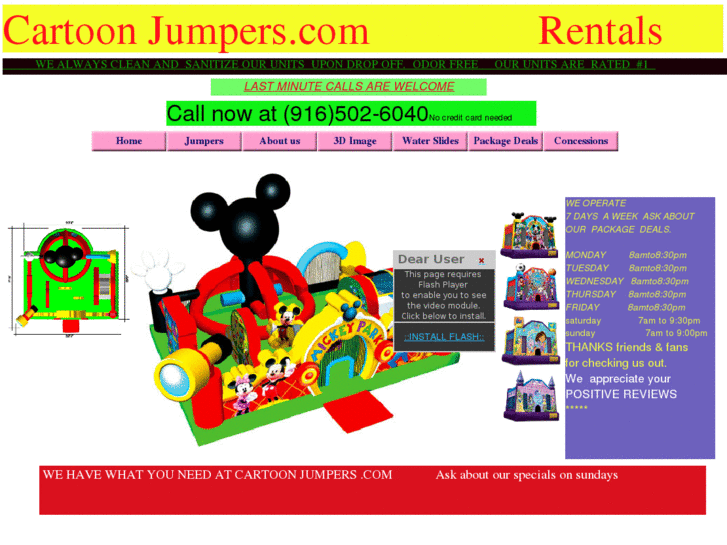 www.cartoonbouncehouserentals.com