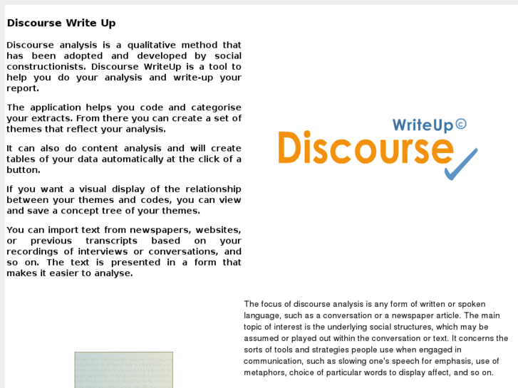 www.discoursewriteup.co.uk