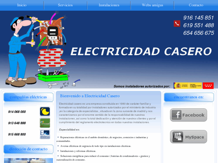 www.electricidadcasero.es