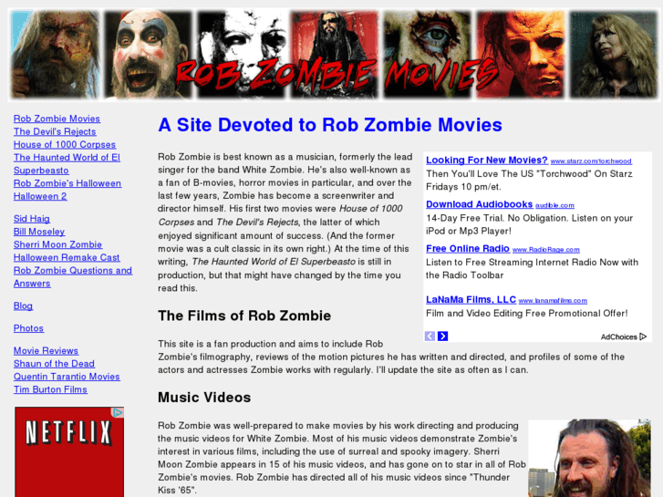 www.robzombiemovies.com