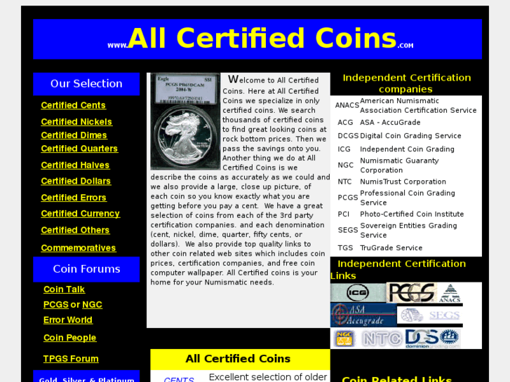 www.allcertifiedcoins.com