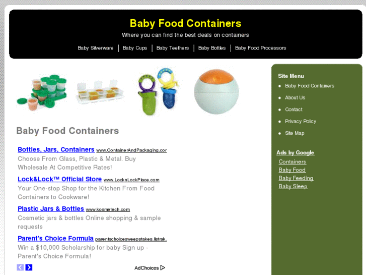 www.babyfoodcontainers.org