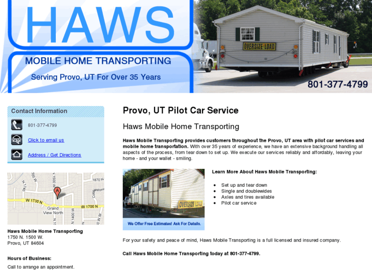 www.hawsmobilehometransporting.com