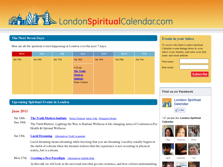 www.londonspiritualcalendar.com