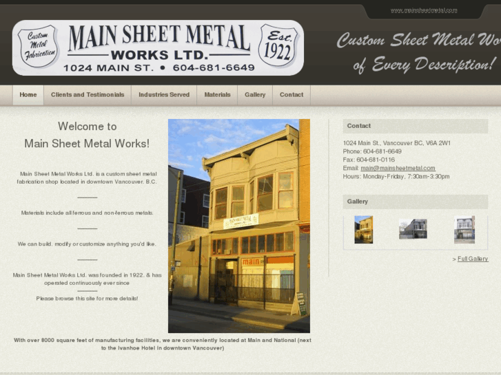 www.mainsheetmetal.com