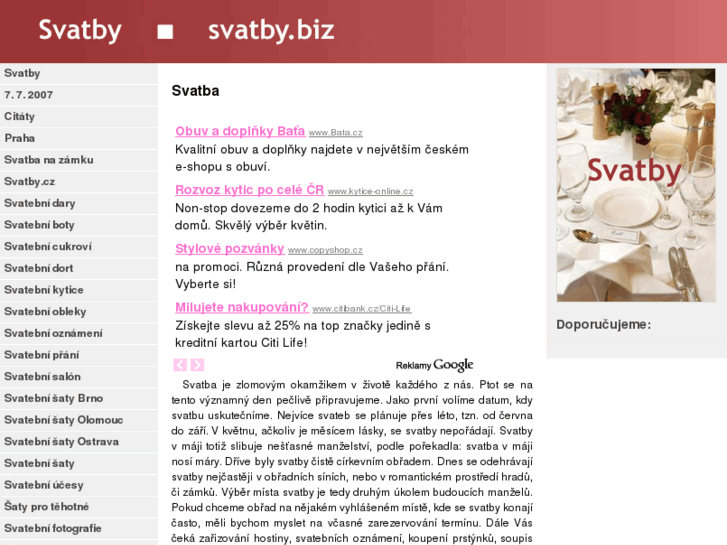 www.svatby.biz