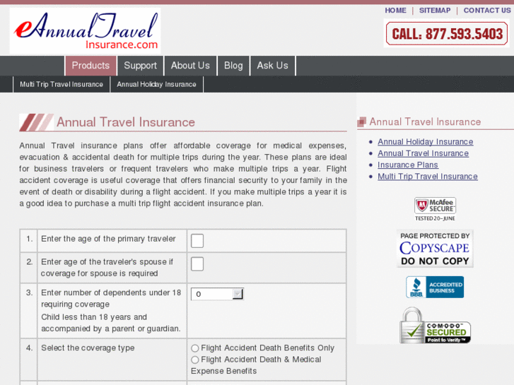 www.eannualtravelinsurance.com