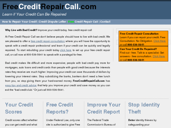 www.freecreditrepaircall.com