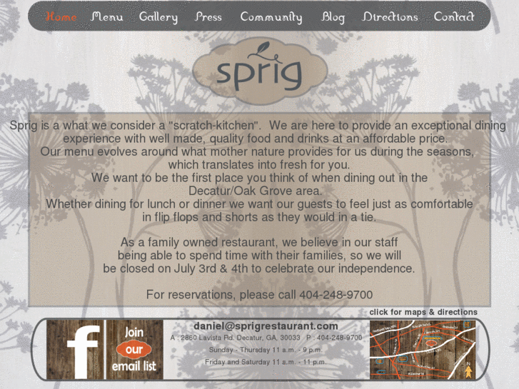 www.sprigrestaurant.com