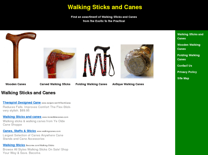 www.walkingsticksandcanessite.com