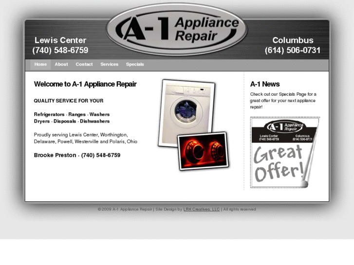 www.a-1-appliance-repair.com