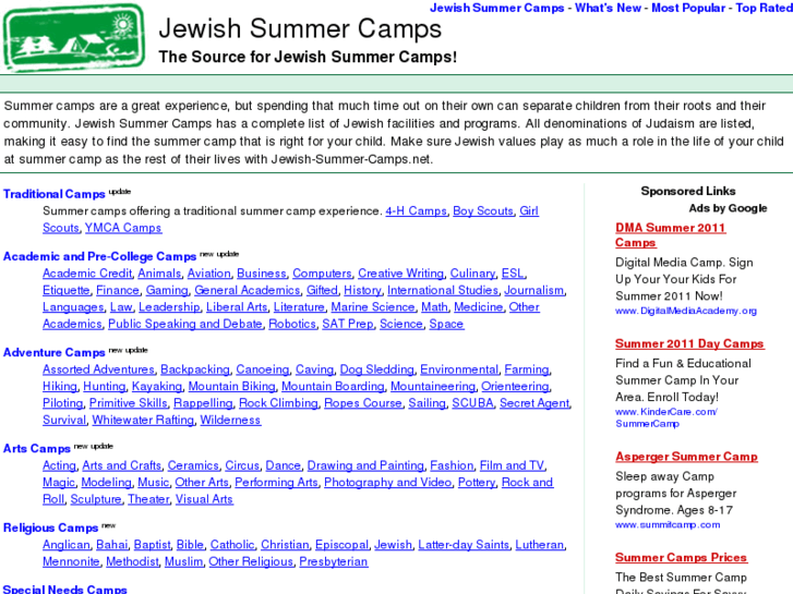 www.jewish-summer-camps.net