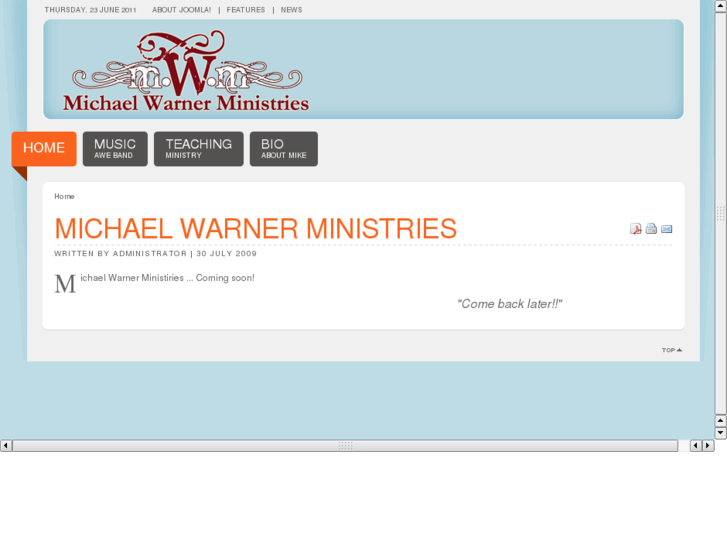 www.michaelwarnerministries.com