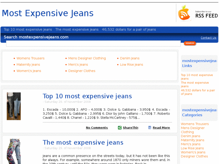 www.mostexpensivejeans.com