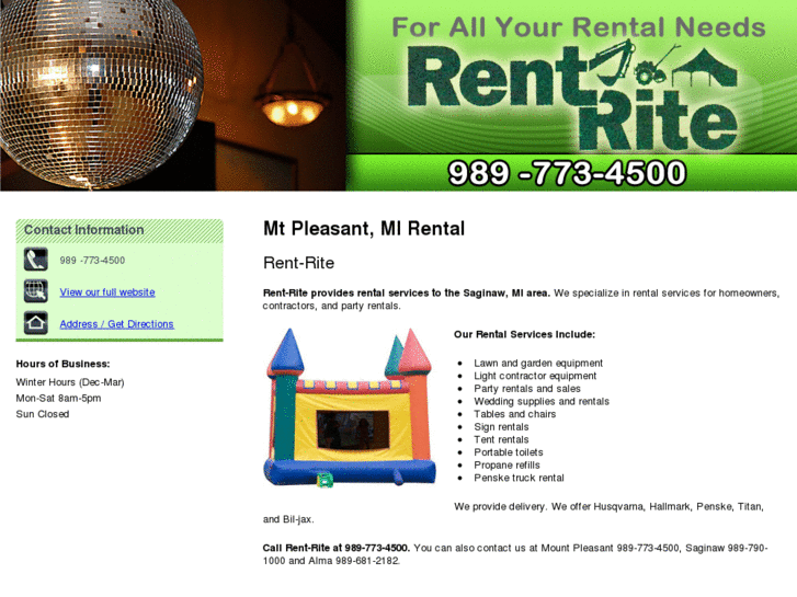 www.mtpleasantpartyrentalsandsupplies.com