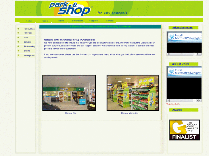 www.parkandshop.co.uk