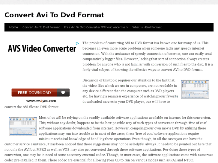 www.convertavitodvdformat.com