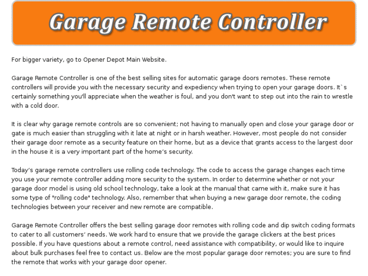 www.garageremotecontroller.com