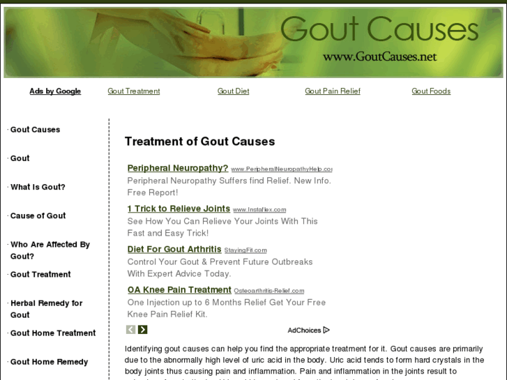 www.goutcauses.net