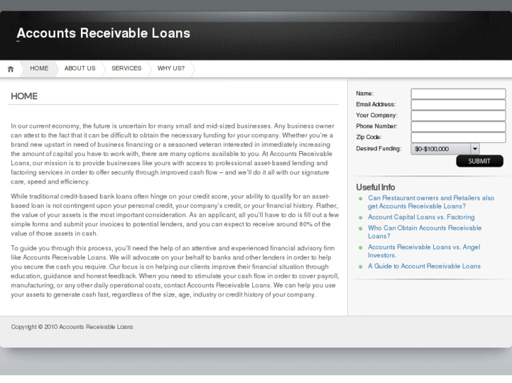 www.accountsreceivableloans.net