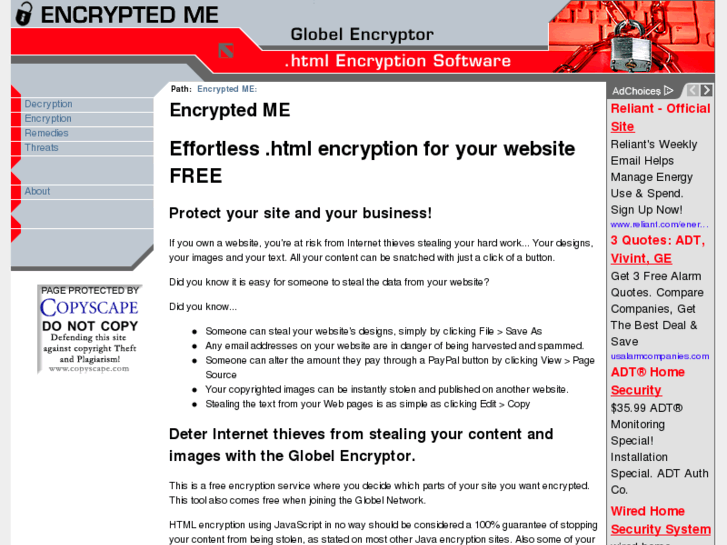 www.encrypted.me.uk