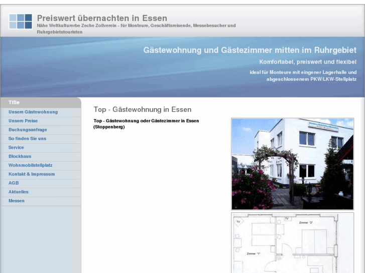 www.gaestezimmer-essen.de