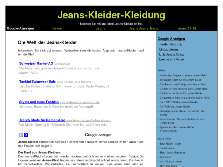 www.jeans-kleider-kleidung.de