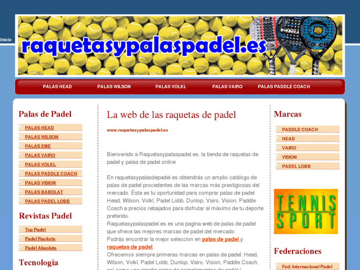 www.raquetasypalaspadel.es