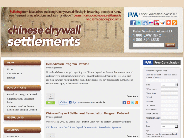 www.chinese-drywall-settlements.com