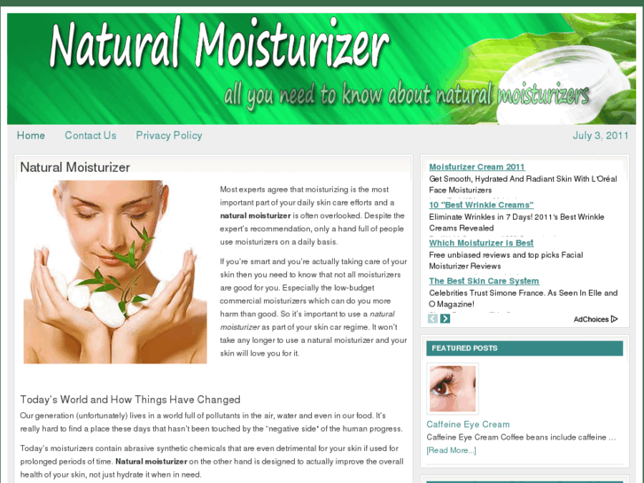 www.naturalmoisturizer.net