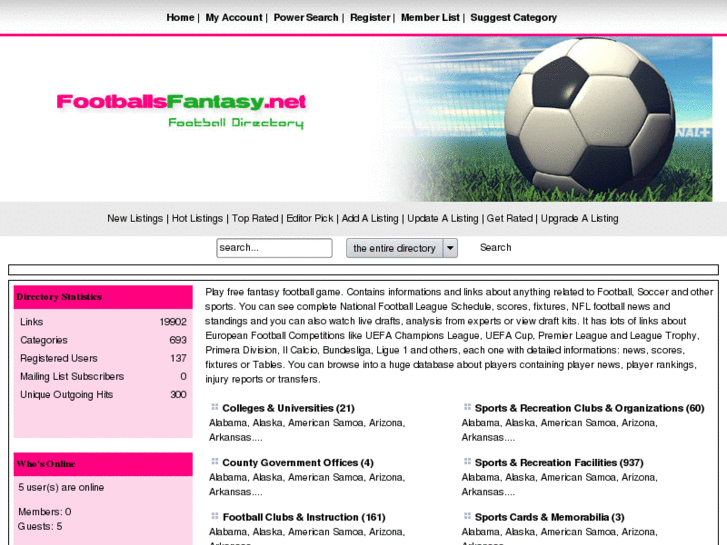 www.footballsfantasy.net