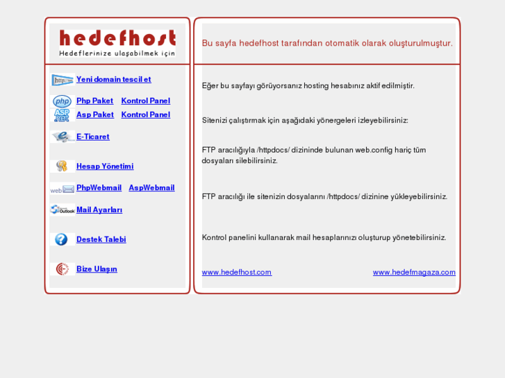 www.hedefhost.net