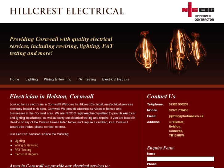 www.hillcrestelectrical.co.uk