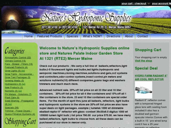 www.natureshydroponicsupplies.com