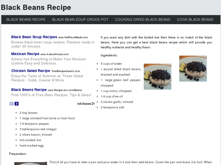 www.blackbeansrecipe.com