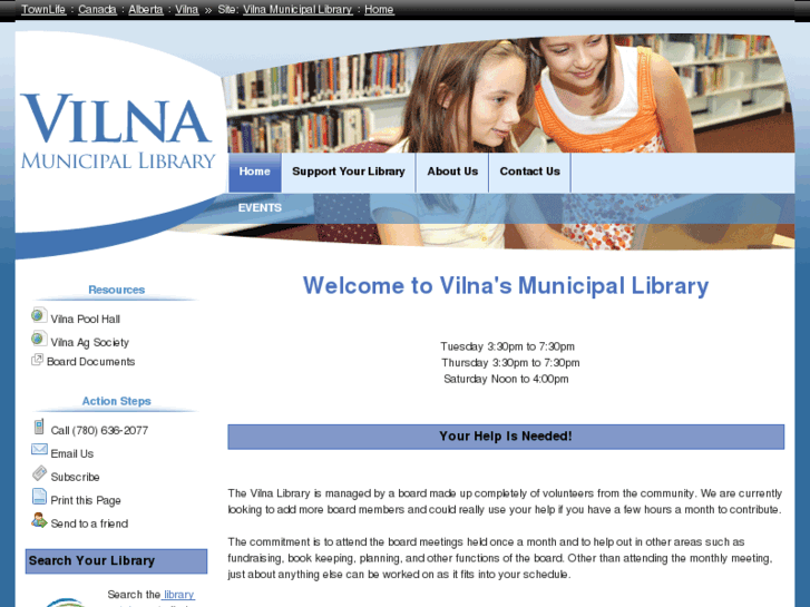 www.vilnapubliclibrary.ab.ca